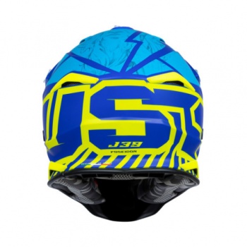 CASCO JUST1 J-39 POSEIDON AZUL / AMARILLO FLUOR